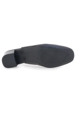 Slingback nere in vera pelle con tacco basso Prima riga 21684LIDY