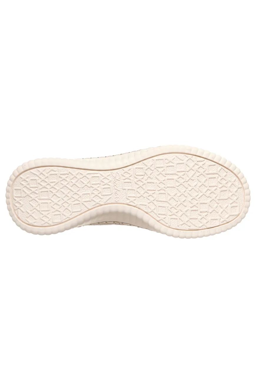 Slip on taupe in maglia traforata Skechers WILSHIRE BLVD TRUE CHARM