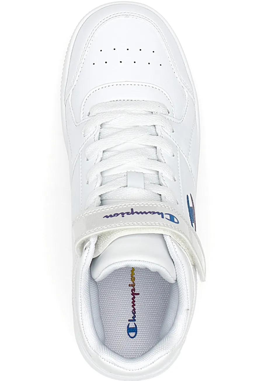 Snaekers mid-cut bianche con velcro CHAMPION RD15 MID G GS
