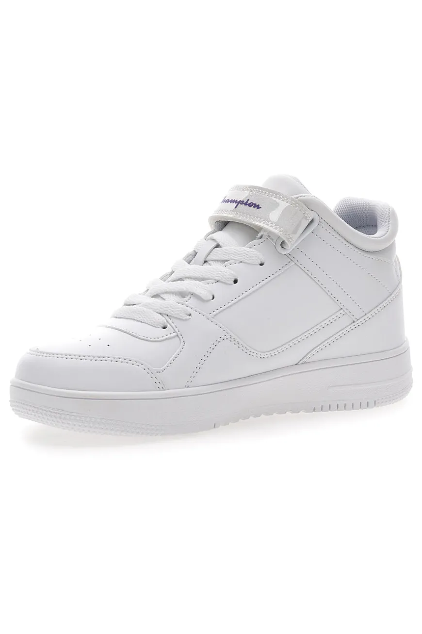 Snaekers mid-cut bianche con velcro CHAMPION RD15 MID G GS