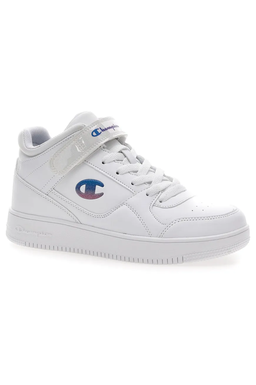 Snaekers mid-cut bianche con velcro CHAMPION RD15 MID G GS