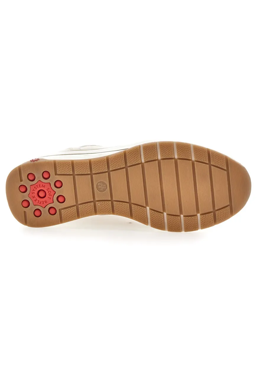 Sneaker da donna beige con zeppa e inserti metallizzati Relife 67172670501