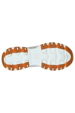 Sneaker da Donna Bianca con suola gum e Memory Foam Skechers D’Lites Good Neutral