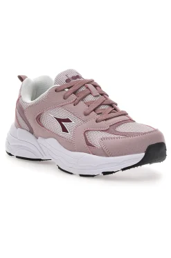 Sneaker da ragazza rosa con inserti a contrasto Diadora Alley GS