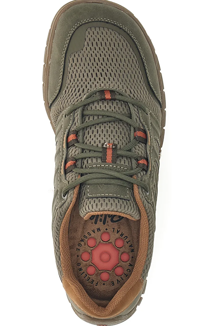 Sneaker da uomo verde con suola carrarmato Relife 68882572211F