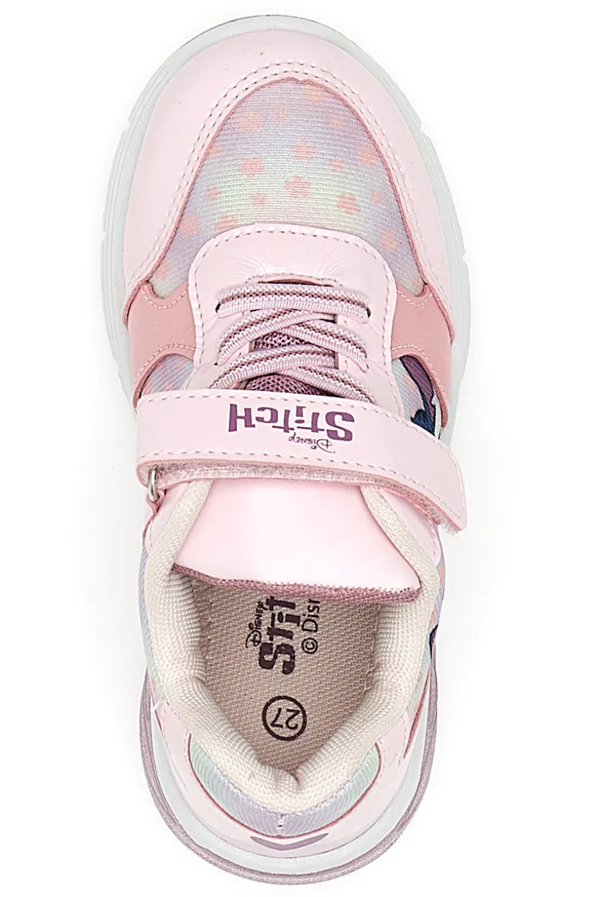 Sneaker rosa con luci Stitch D14638