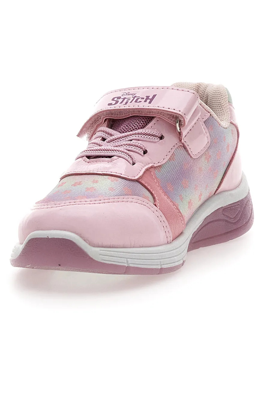 Sneaker rosa con luci Stitch D14638
