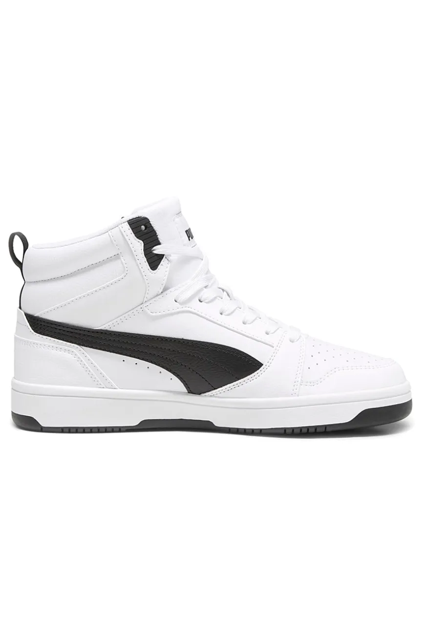 Sneakers alte bianche con dettagli neri Rebound V6 Puma