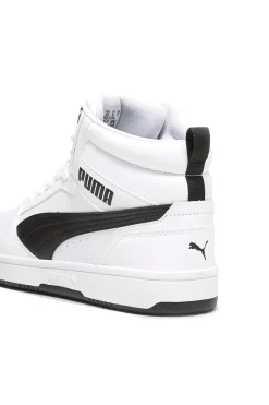 Sneakers alte bianche con dettagli neri Rebound V6 Puma