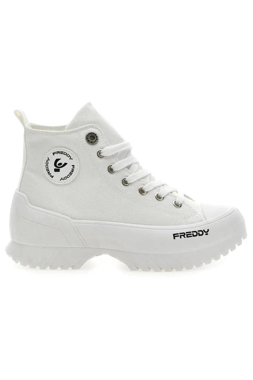 Sneakers Alte Bianche con Platform FREDDY FY7602