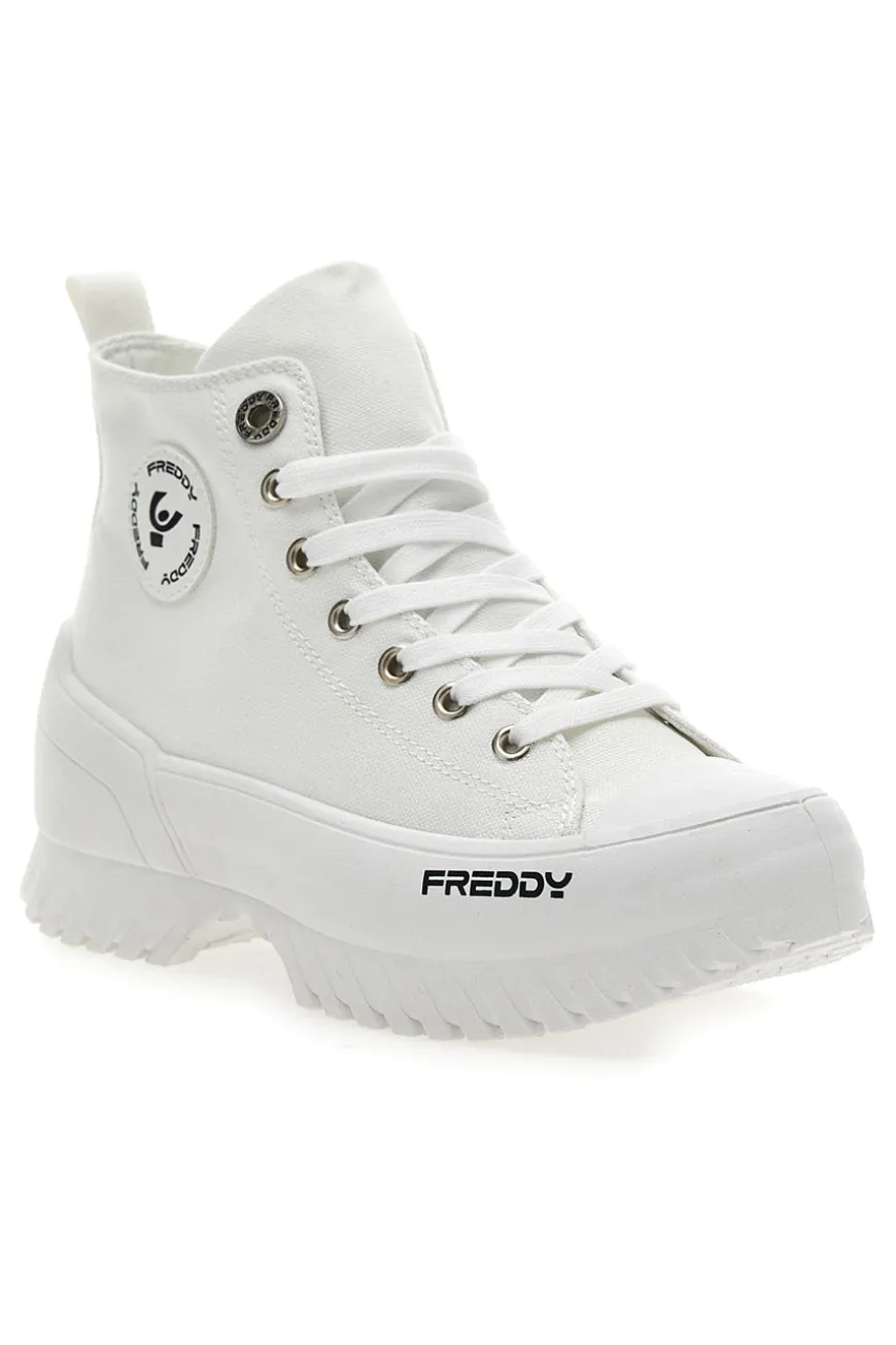 Sneakers Alte Bianche con Platform FREDDY FY7602