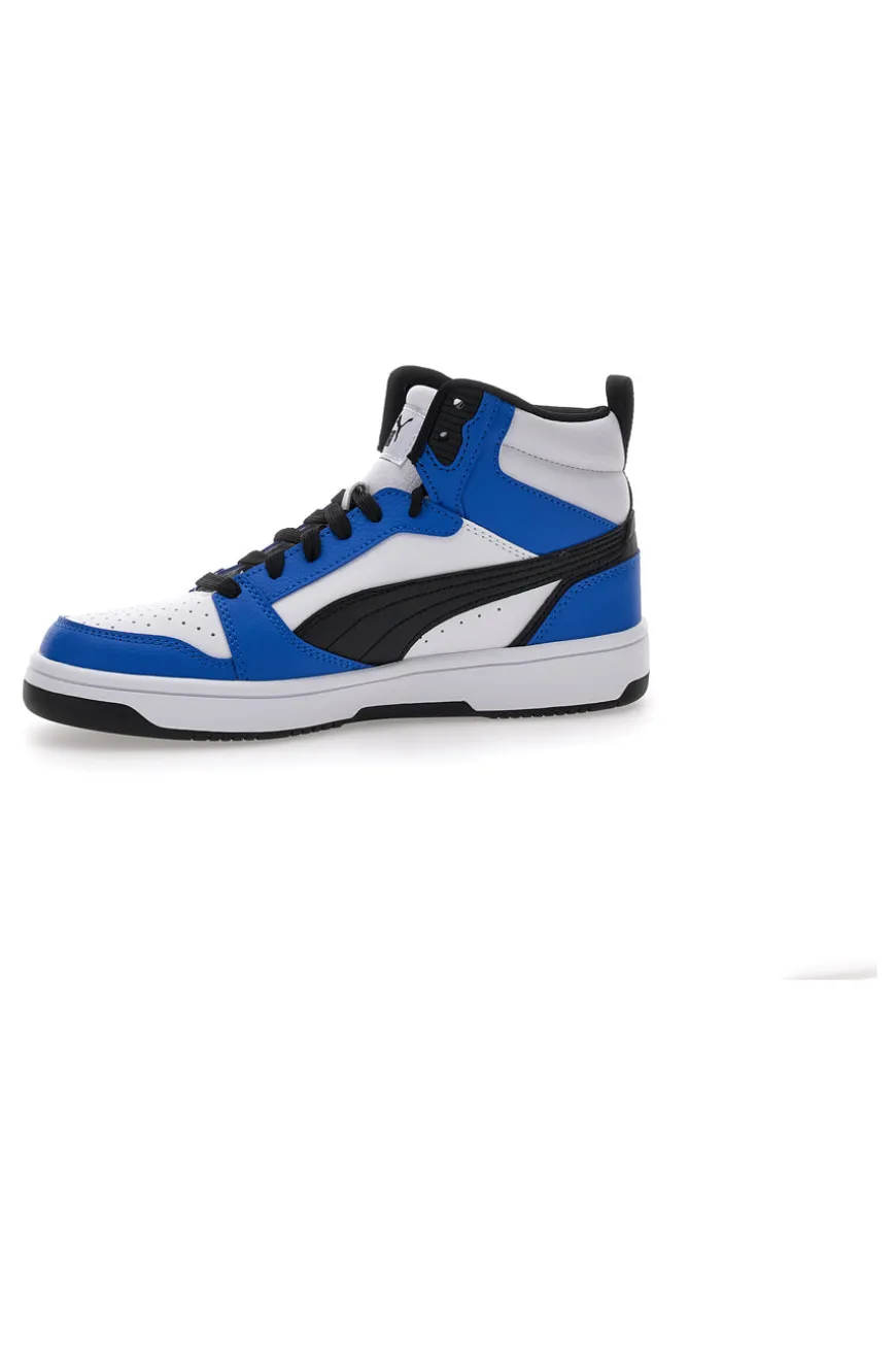 Sneakers alte Bianche e Blu Puma Rebound V6 mid