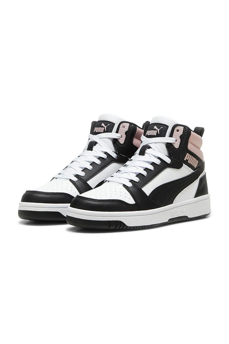 Sneakers Alte Bianche e Nere PUMA REBOUND V6