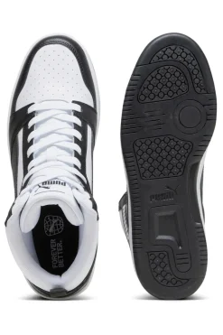 Sneakers Alte Bianche e Nere PUMA Rebound v6