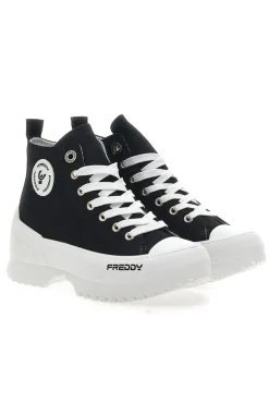 Sneakers Alte Nere con Platform Bianco FREDDY FY7602