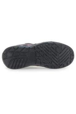 Sneakers antinfortunistiche grigie in pelle Black shoot YL-5068-B S1P