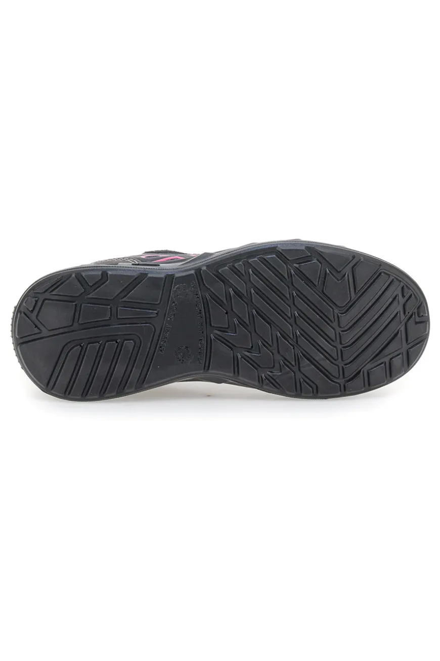 Sneakers antinfortunistiche grigie in pelle Black shoot YL-5068-B S1P