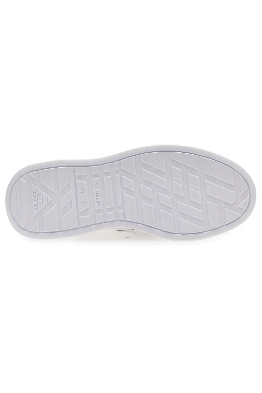 Sneakers Antiscivolo bianche con dettagli grigi U-Power Helix 20029