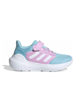 Sneakers azzurre e lilla traspiranti con strappo Adidas Tensaur Run 3.0 EL C