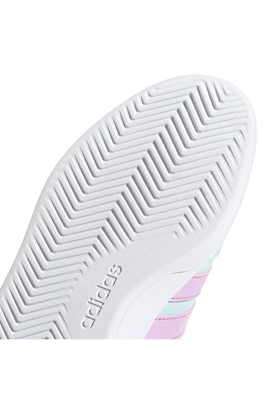 Sneakers azzurre pastello con dettagli lilla Adidas Breaknet 3 J