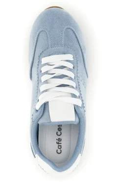 Sneakers azzurro con lacci e design minimal Café cost 65BL07241