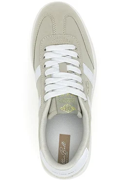 Sneakers Beige con Bande Laterali Bianche COTTON BELT AMELIE SD