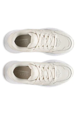 Sneakers beige con inserti in pelle e suola ammortizzata Under Armour Edge Leather