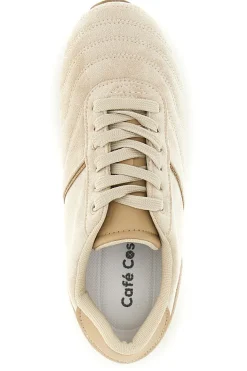 Sneakers beige con lacci e design minimal Café cost 85RCO72101