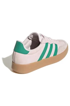 Sneakers beige con strisce verdi e dettagli in suede Adidas Barreda