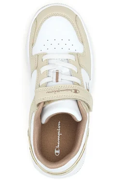 Sneakers beige e bianche con strappo Champion RD18 2.0 Low G PS