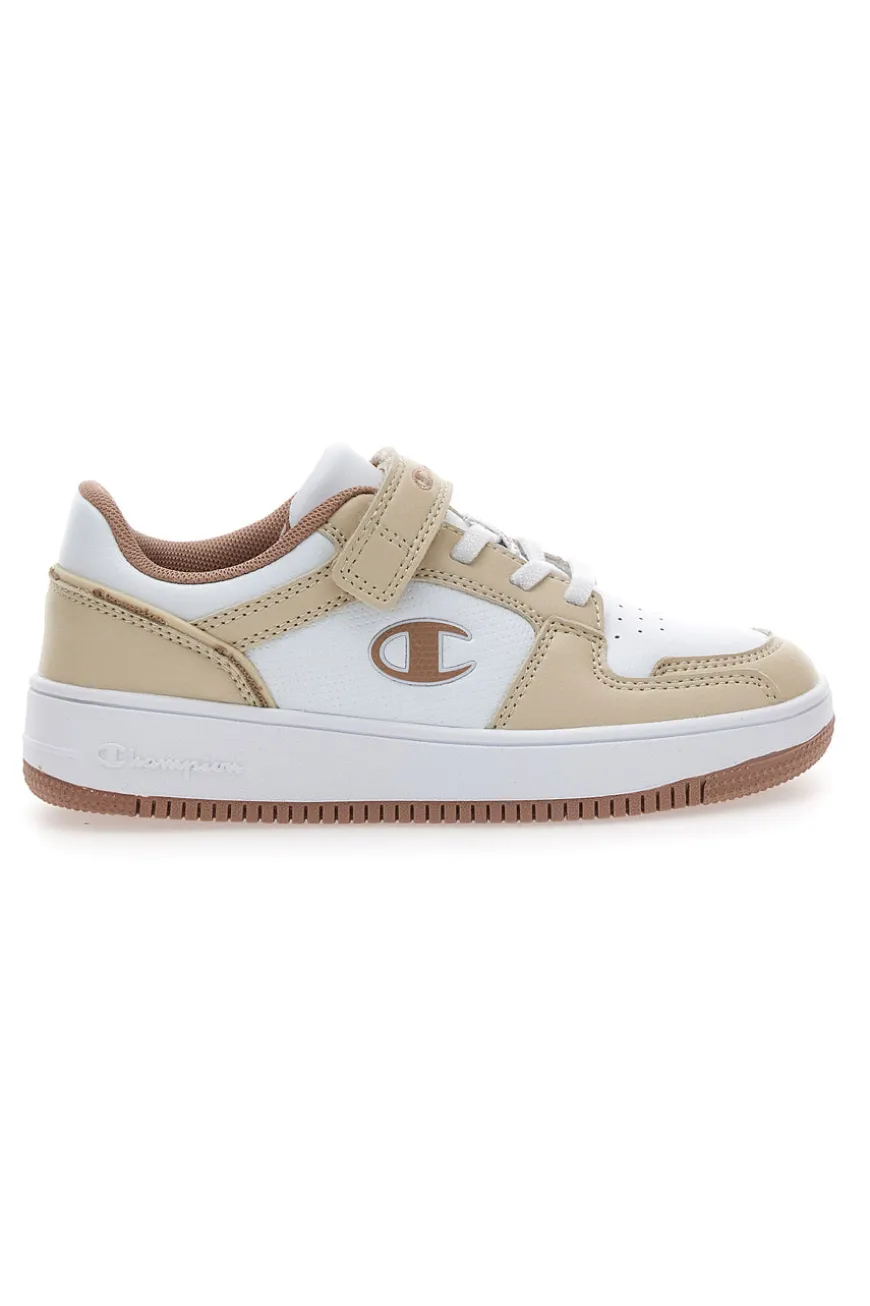 Sneakers beige e bianche con strappo Champion RD18 2.0 Low G PS
