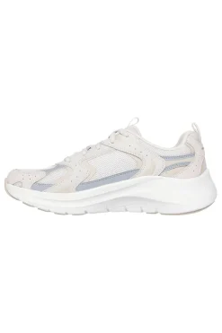 Sneakers beige e grigie con supporto plantare Skechers Arch Fit 2 Vintage Luxe