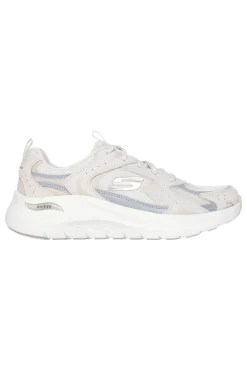 Sneakers beige e grigie con supporto plantare Skechers Arch Fit 2 Vintage Luxe