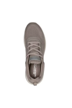 Sneakers Beige in Memory Foar Skechers Squad