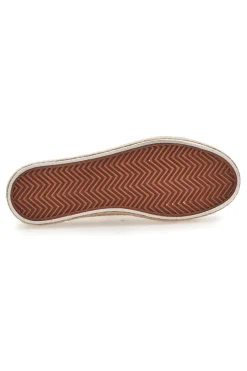 Sneakers beige in pizzo con suola corda Energy E132