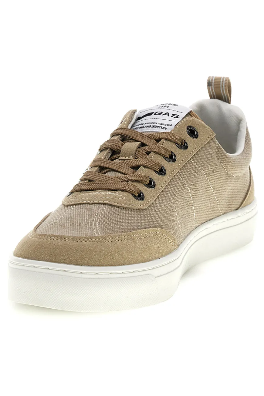 Sneakers beige in tessuto Gas GAM614005