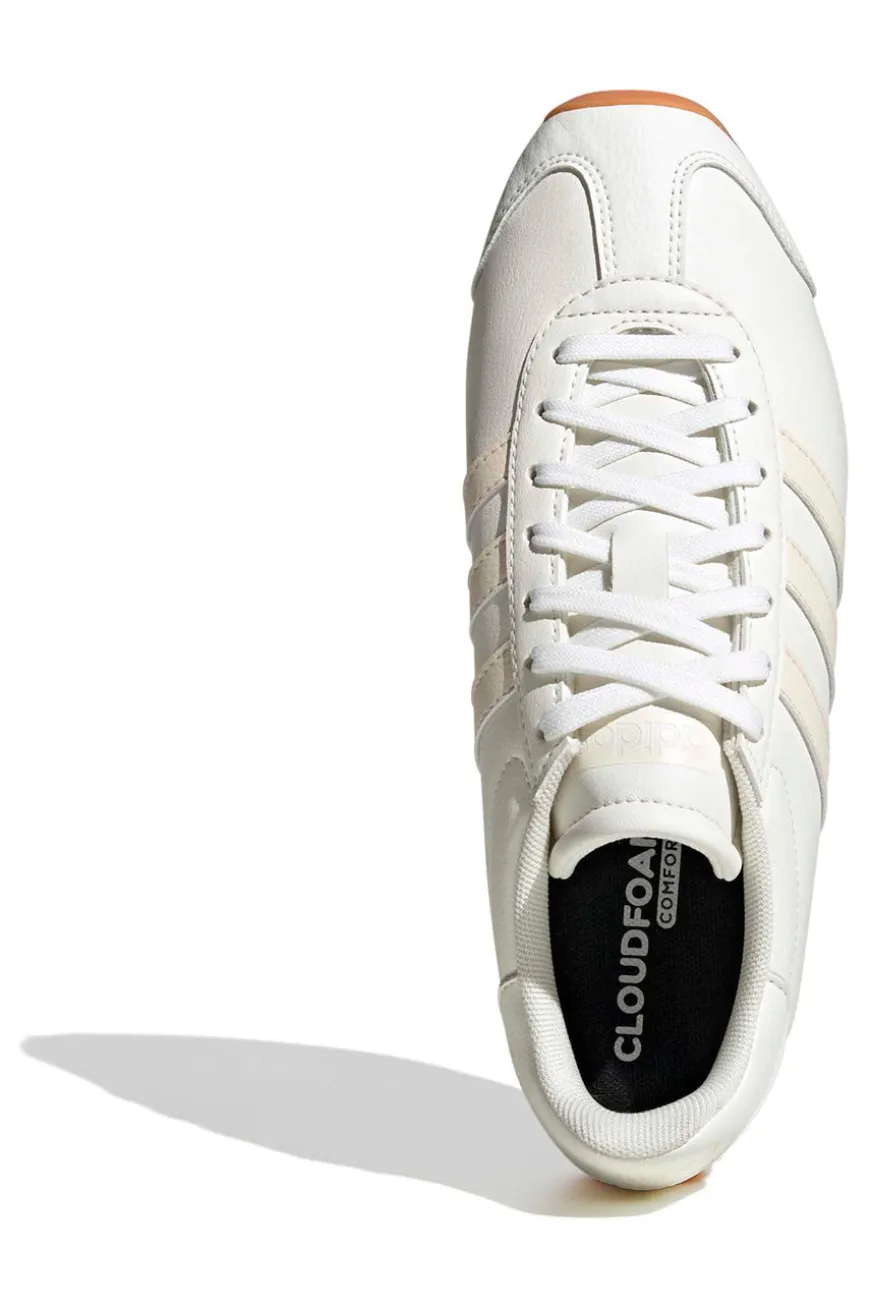 Sneakers beige stile retrò con punta a T e suola Cloudfoam Adidas Runvista