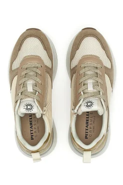 Sneakers Beige zeppa comfort Pittarello capsule Kendy