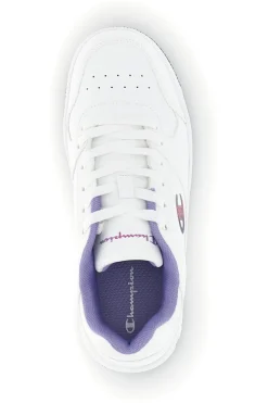 Sneakers bianca dettagli viola Champion RD18 Low G GS