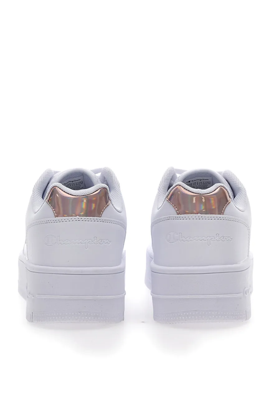 Sneakers Bianche Champion Rebound Platform Glitter