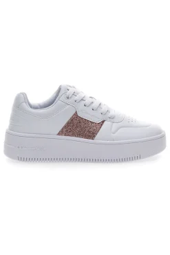 Sneakers Bianche Champion Rebound Platform Sparkle
