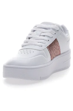 Sneakers Bianche Champion Rebound Platform Sparkle