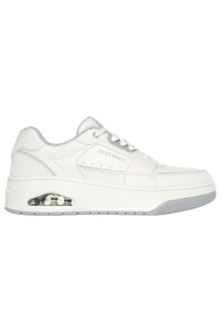 Sneakers bianche con Air-Cooled Memory Foam SKECHERS UNO COURT LOW-POST