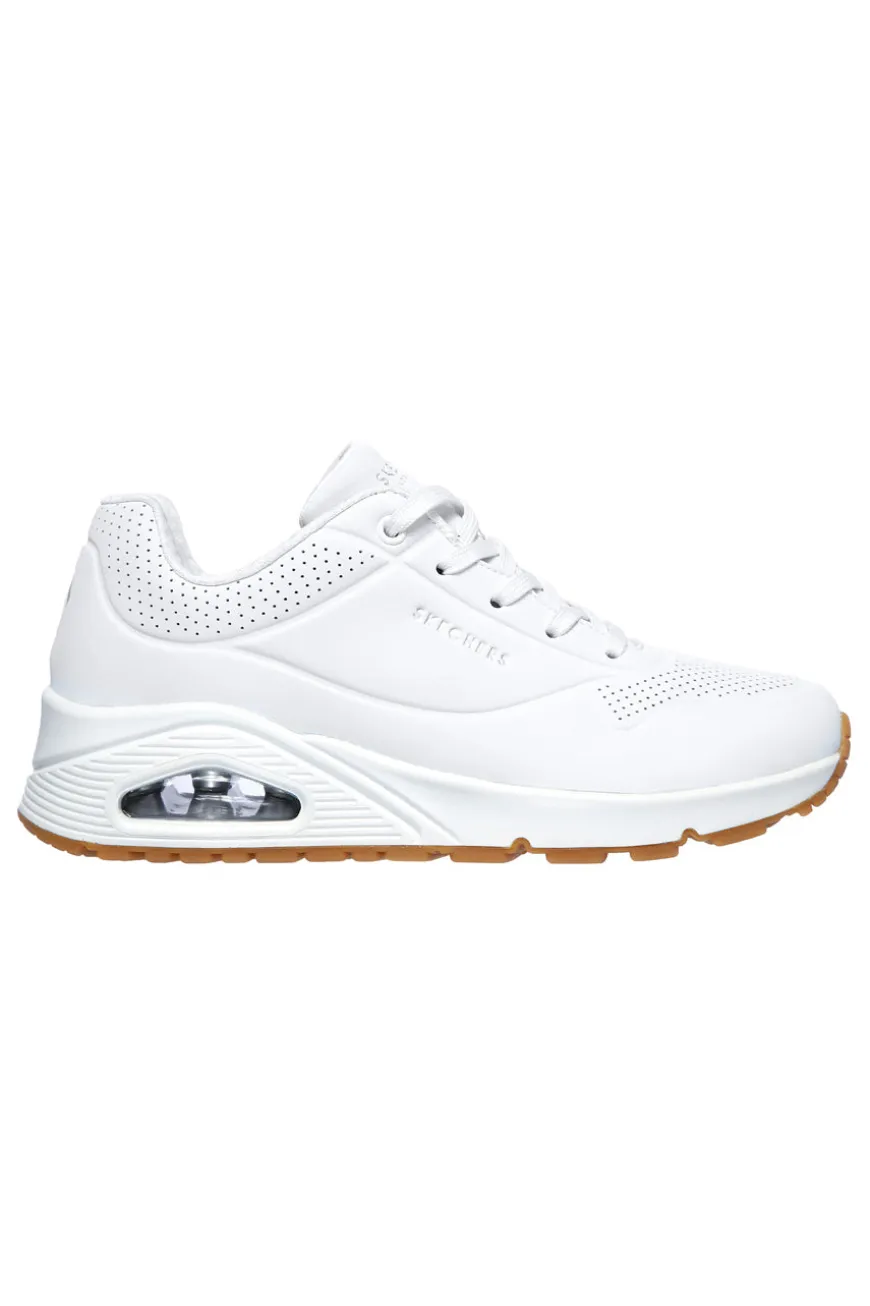 Sneakers Bianche Con Air-Cooled Memory Foam Skech-Air Skechers Uno Stand on Air