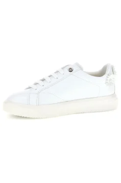 Sneakers bianche con applicazioni floreali Ferre F760