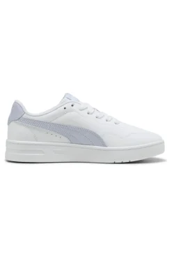 Sneakers Bianche con Bande Azzurre PUMA COURT LALLY JR