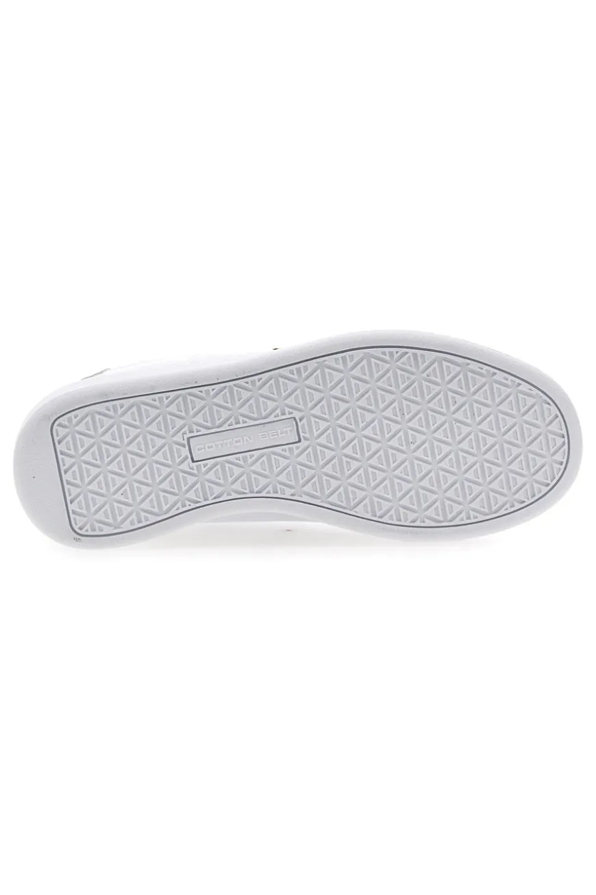 Sneakers Bianche con Bordo Dorato COTTON BELT GTZ 2.0