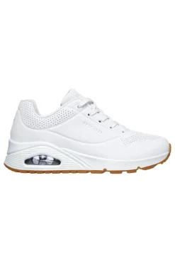Sneakers bianche con cuscinetto ad aria e soletta memory foam Skechers UNO Stand on Air