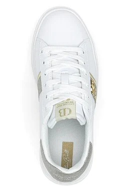 Sneakers Bianche con Dettagli Dorati COTTON BELT ANNUNZIATA LTH
