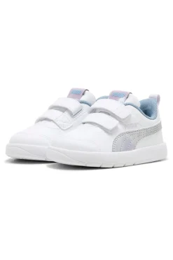 Sneakers bianche con dettagli iridescenti Puma Courtflex V3 SpaceBelle VInf
